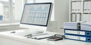 Neurology practice billing services processing claims for complex diagnostic tests on a computer.