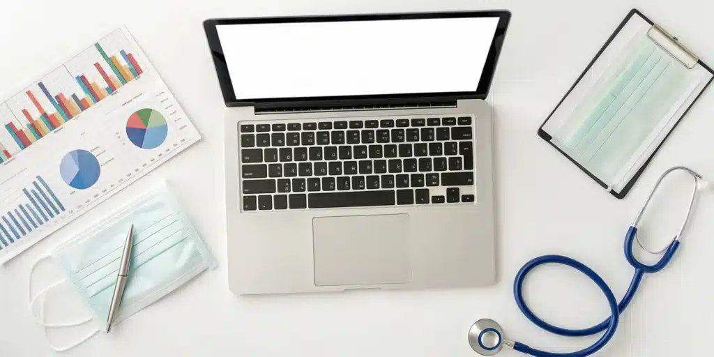 A desk setup for comprehensive billing of sleep apnea diagnostic procedures.