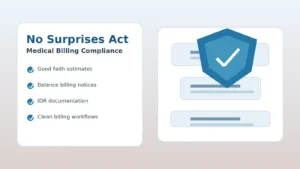 No Surprises Act medical billing compliance checklist for healthcare providers